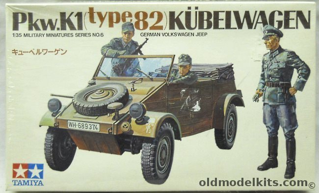 Tamiya 1/35 Pkw.K1 (Type 82) Kubelwagen Volkswagen Jeep, MM106 plastic model kit